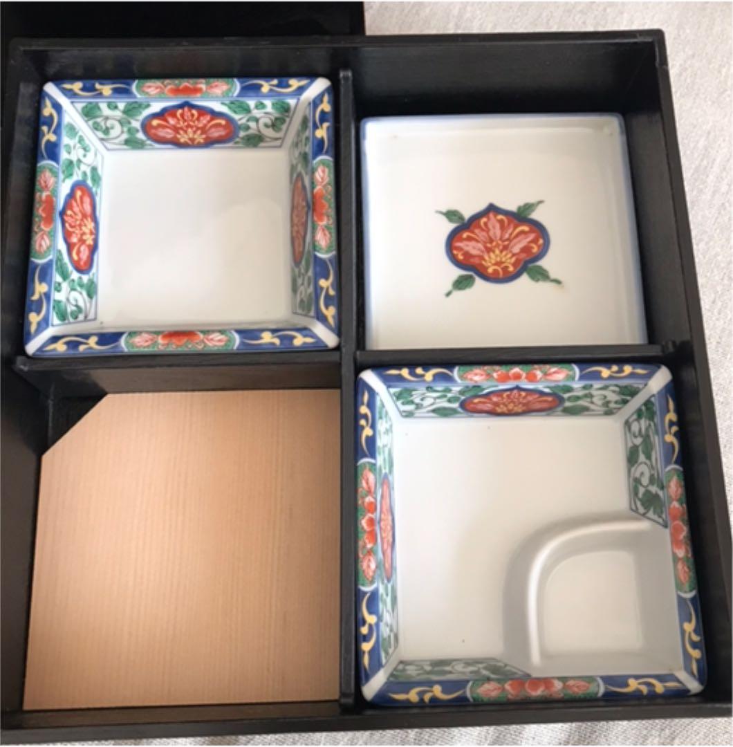 ♪値下げ⭐️未使用品⭐️お祝い膳に⭐︎懐石 ☆食器付きお弁当箱♪五セット