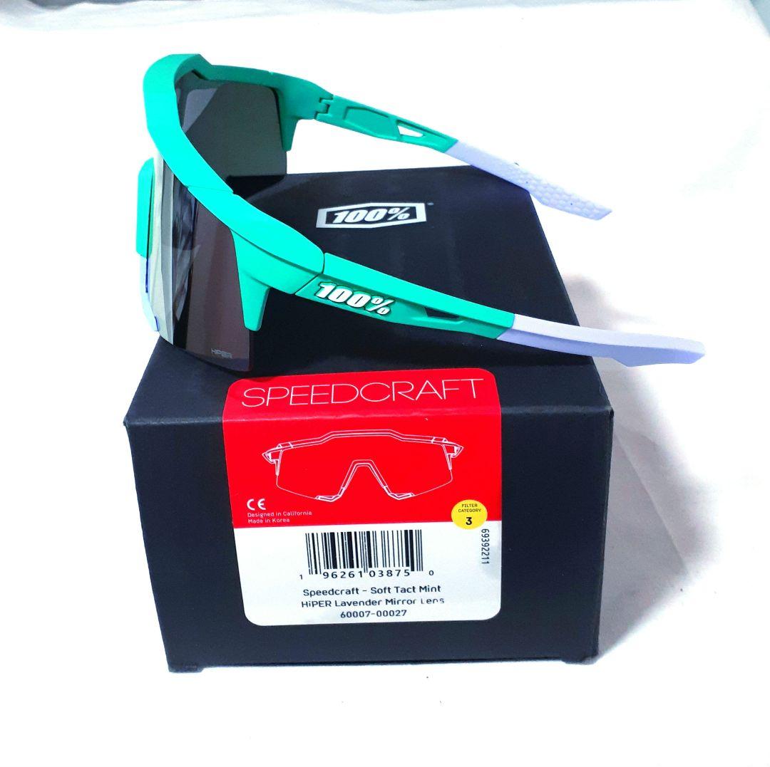 100% Speedcraft ミントラベンダー ワンハンドレッド サングラス