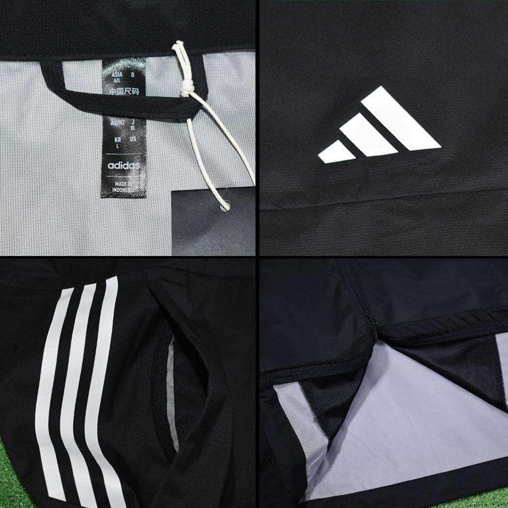 adidas/アディダス ゴルフ 防風レインジャケット【ブラック/XL】新品！