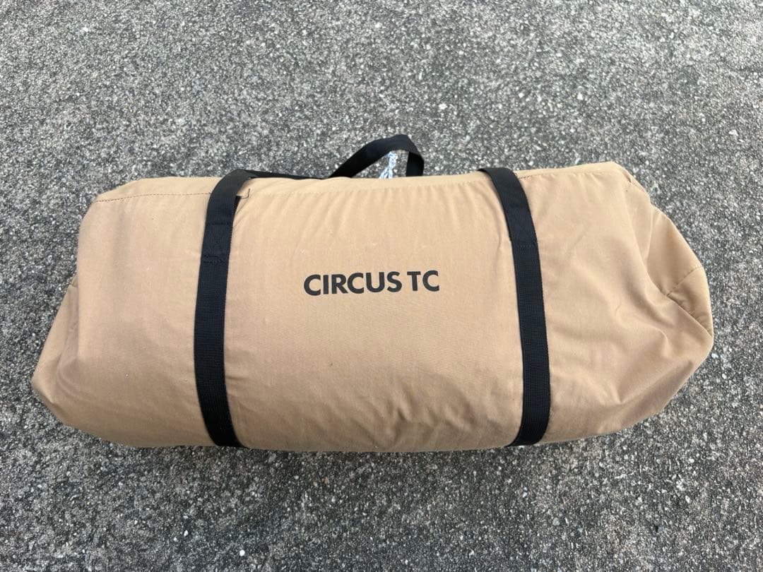 サーカステントTC、メッシュインナーセット、ムササビウィング、ポールの4点セット