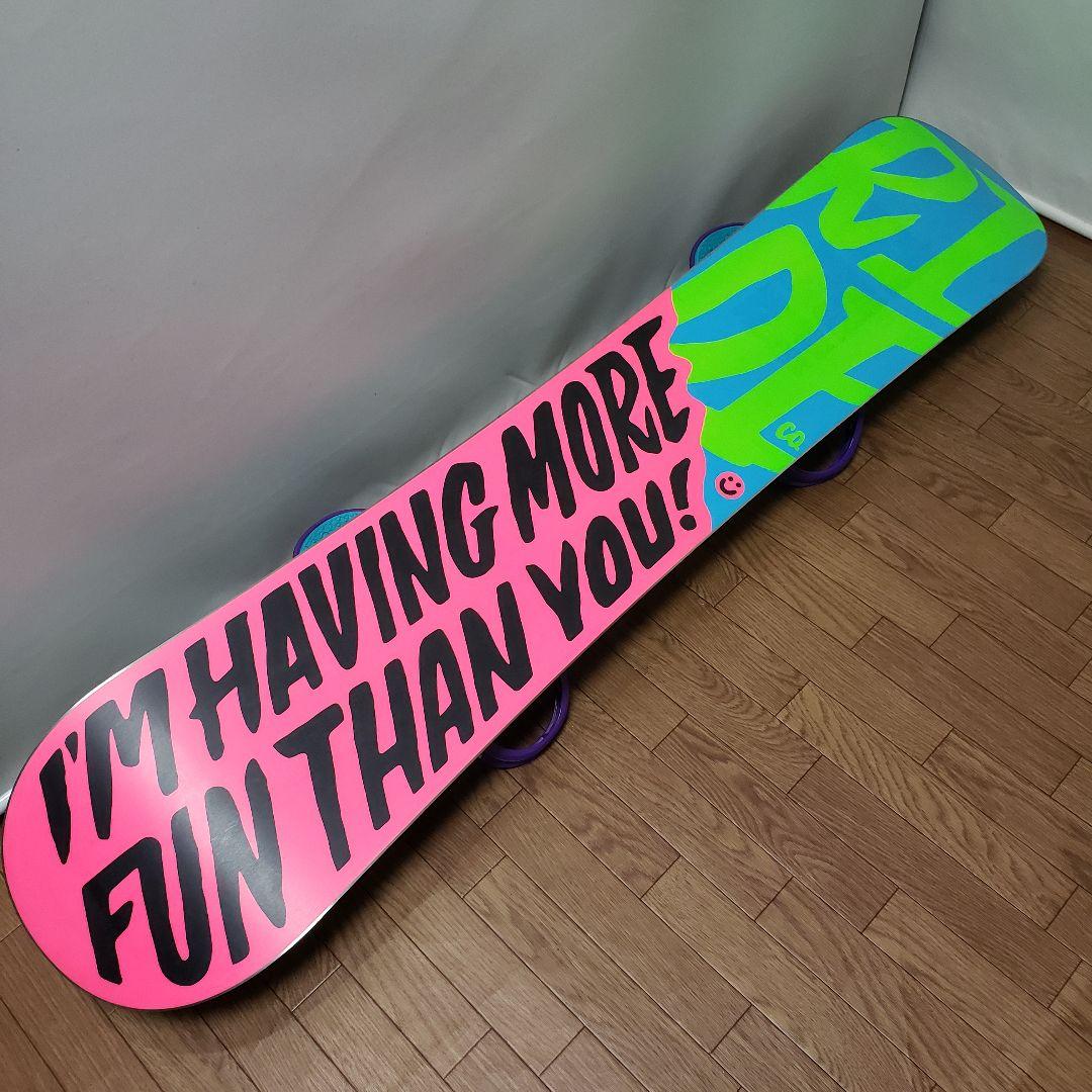 専用 RIDE FLUX 151cm スノーボードセット