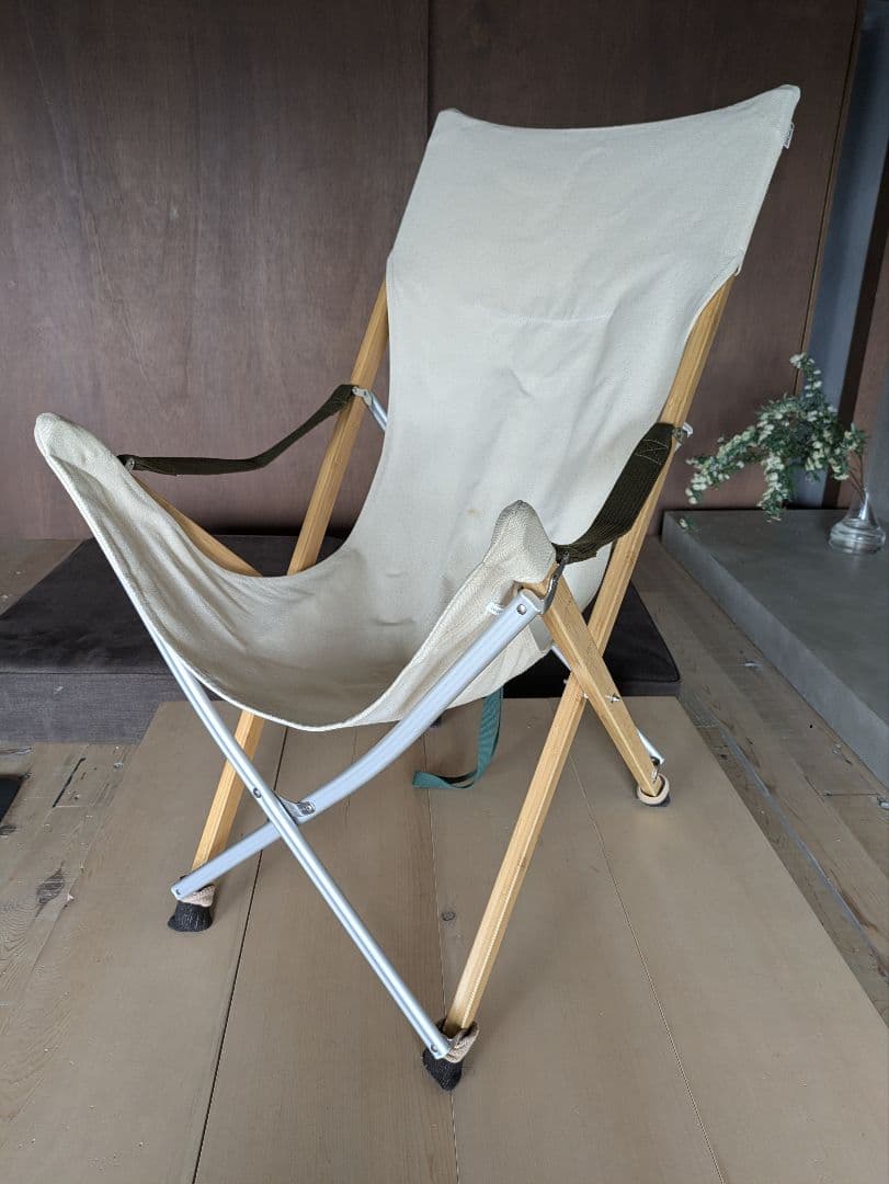 【ほぼ新品】 peak Take!チェア ロング ベージュ