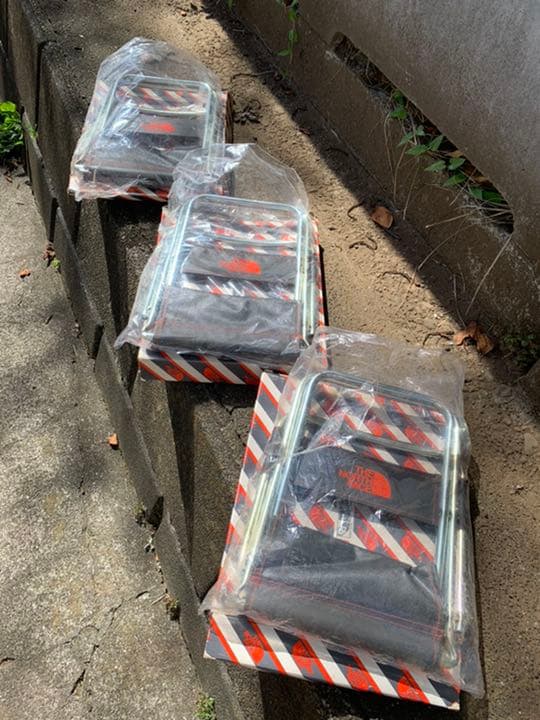 テーブル・チェア・ハンモック folding chair x3 by the north face
