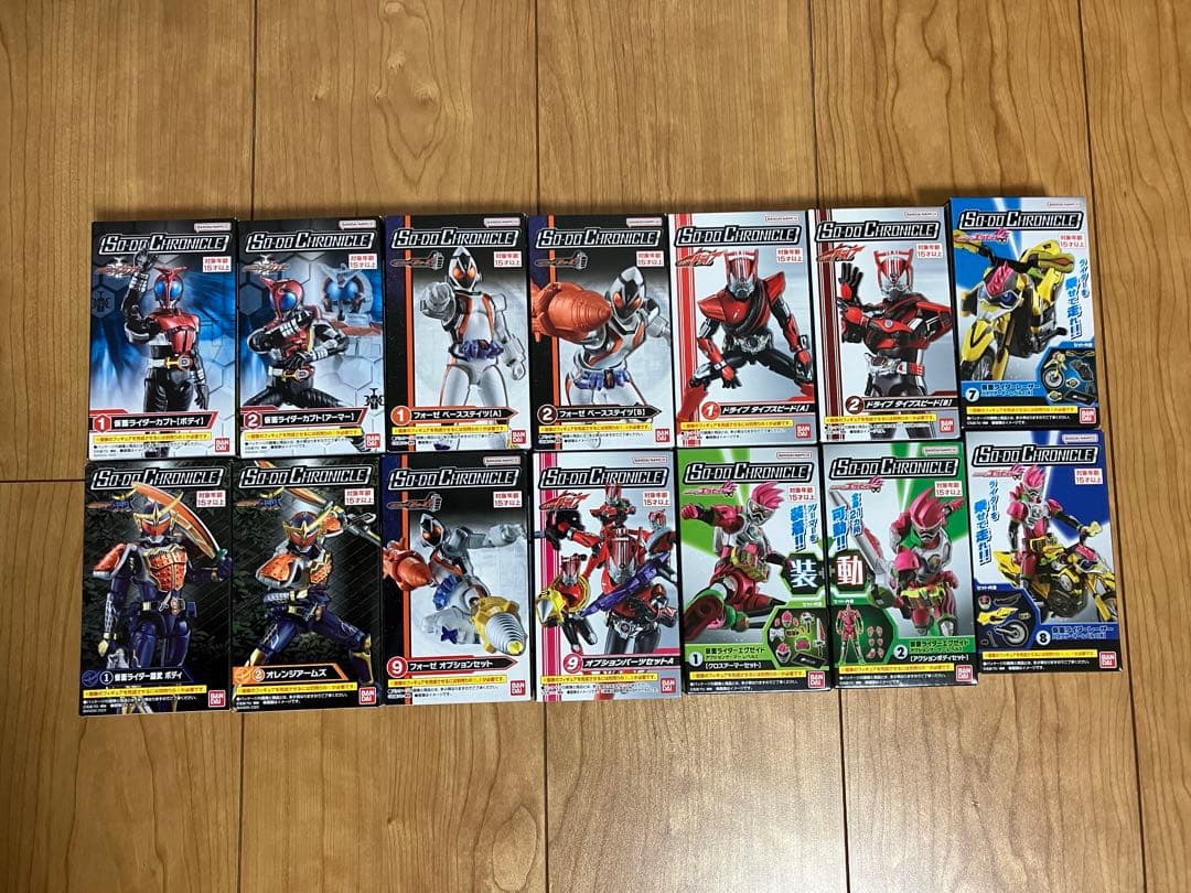 装動クロニクル　龍騎　555　剣　カブト　 フォーゼ　鎧武　ドライブ　エグゼイド