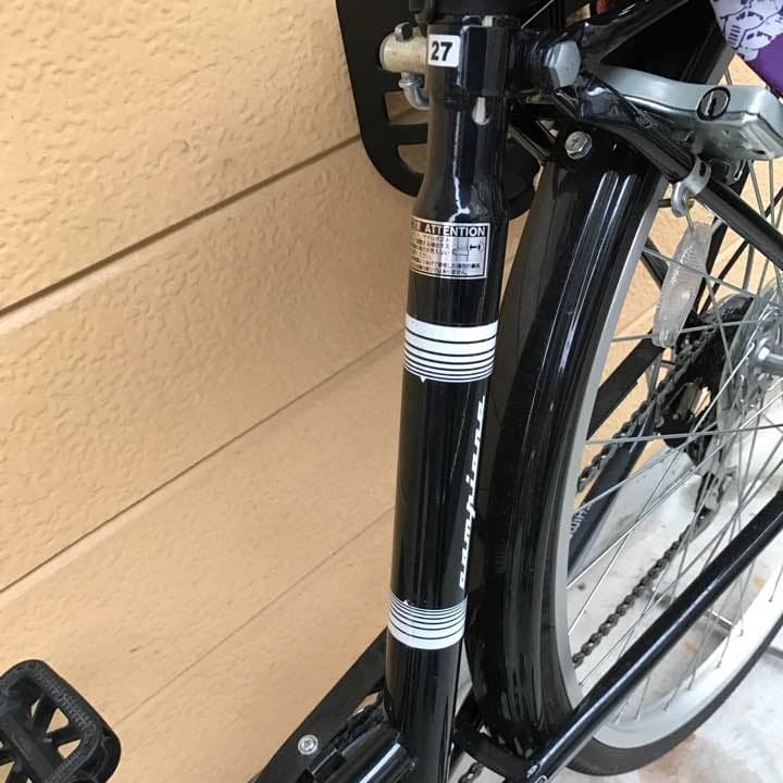 自転車本体 27\" bike with toddler seat at the back