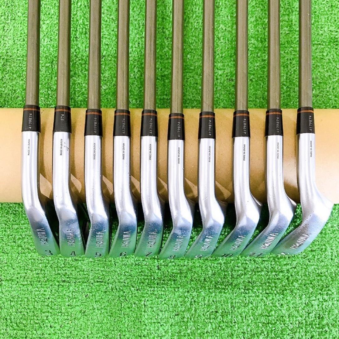 ケ51★★★★LB-606 HIROHONMA本間ゴルフ10本アイアンセット4S