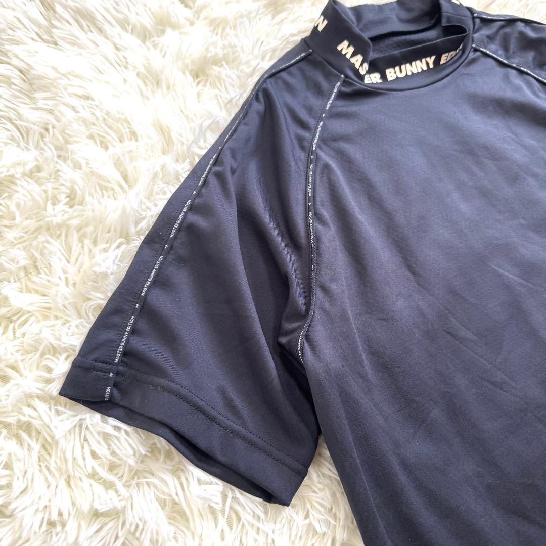 【極美品】マスターバニーエディション　半袖　モックネック　シャツ　XL ブラック