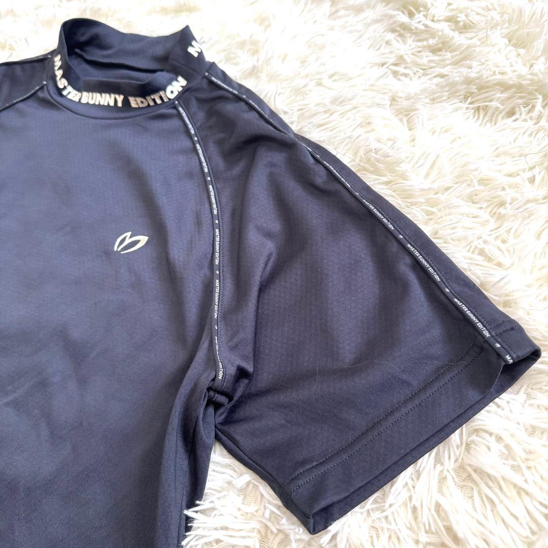 【極美品】マスターバニーエディション　半袖　モックネック　シャツ　XL ブラック