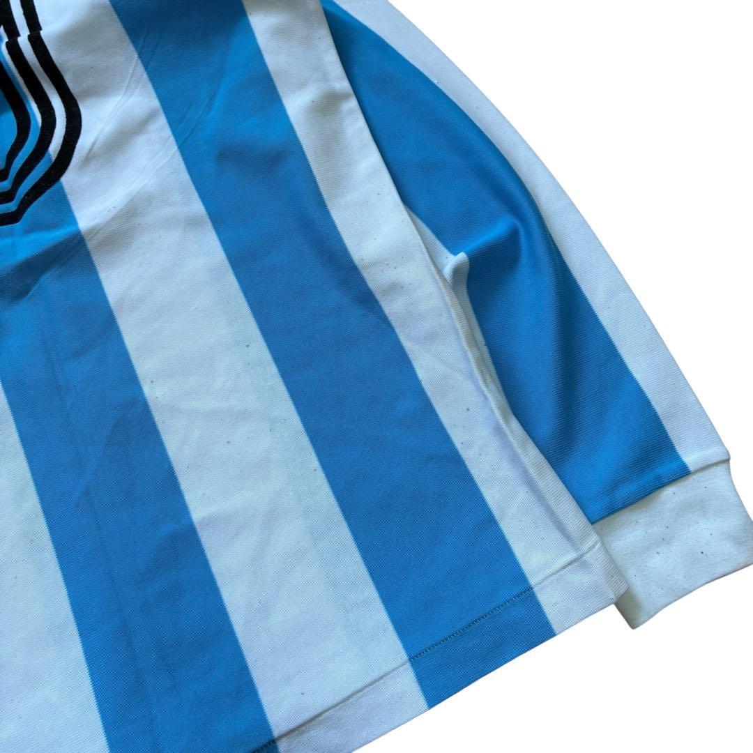 70s adidas ストライプ アルゼンチンカラー サッカーシャツ