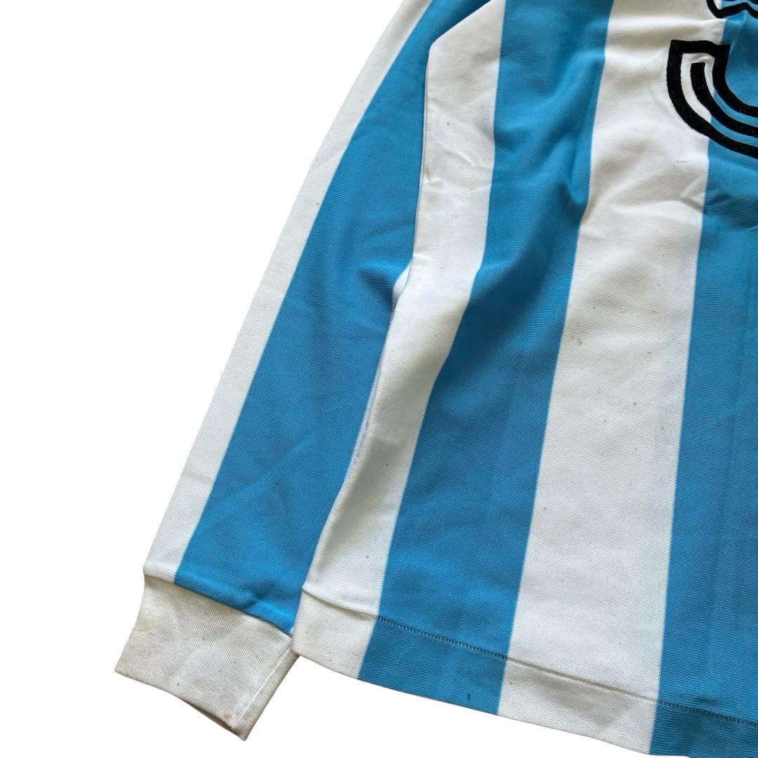 70s adidas ストライプ アルゼンチンカラー サッカーシャツ