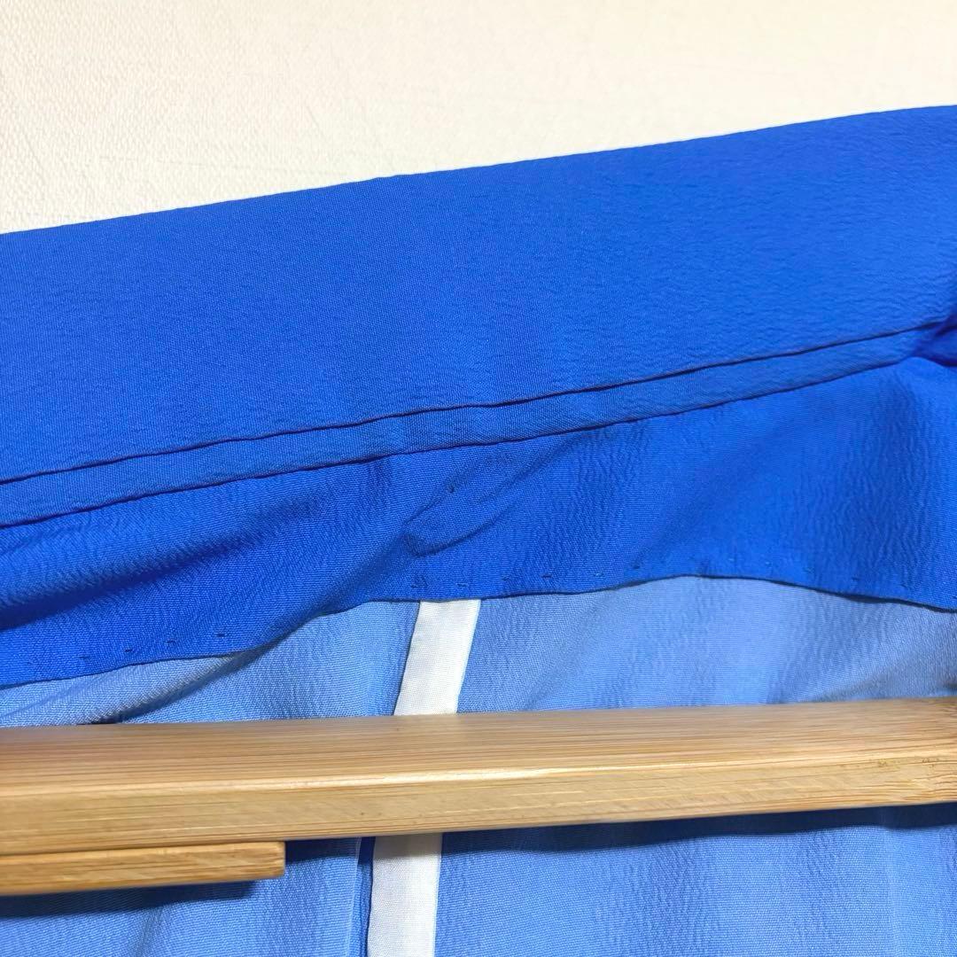 【舞台衣装】 。桜に貝合わせのような模様 単衣 バチ衿 身丈約161cm