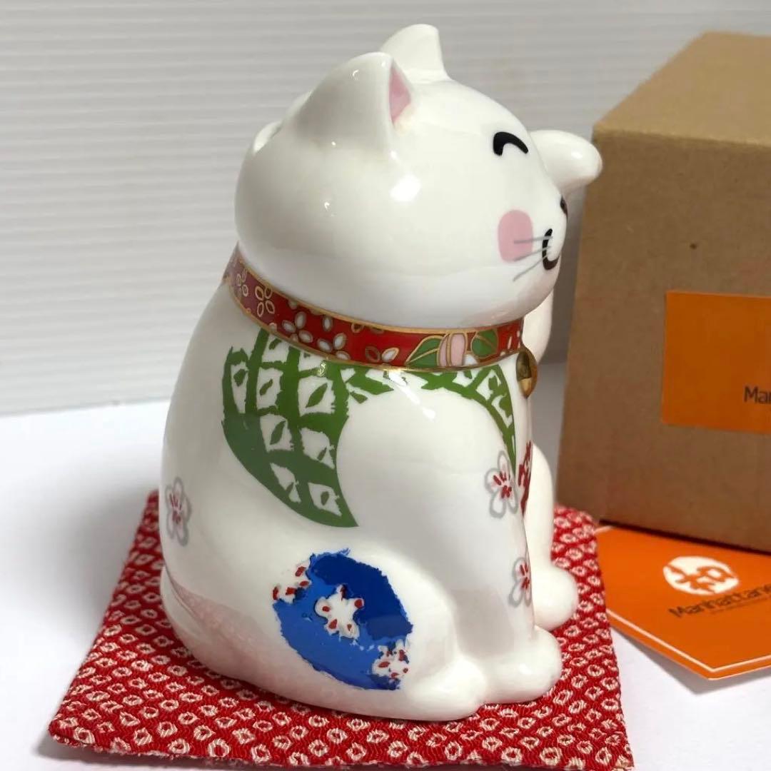 【未使用】マンハッタナーズ　招き猫貯金箱「笑門」
