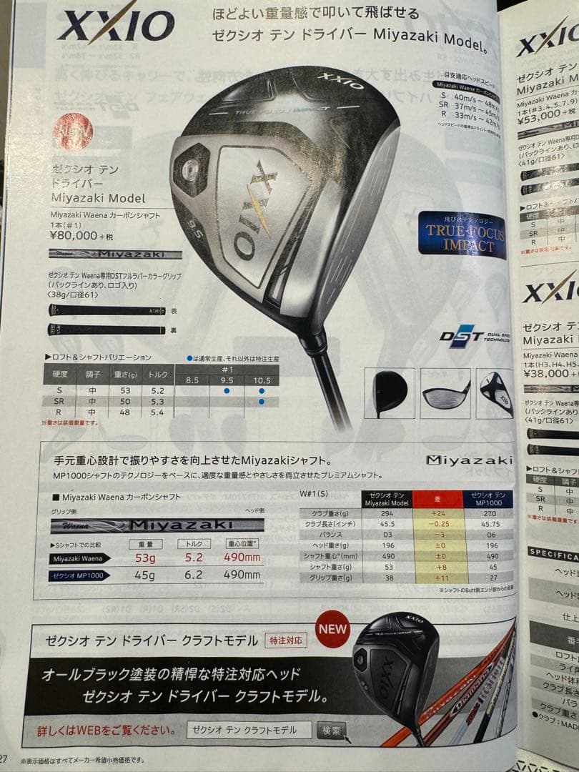 希少 特注 ゼクシオ クラフトモデル ブラック ドライバー スピーダー 10.5