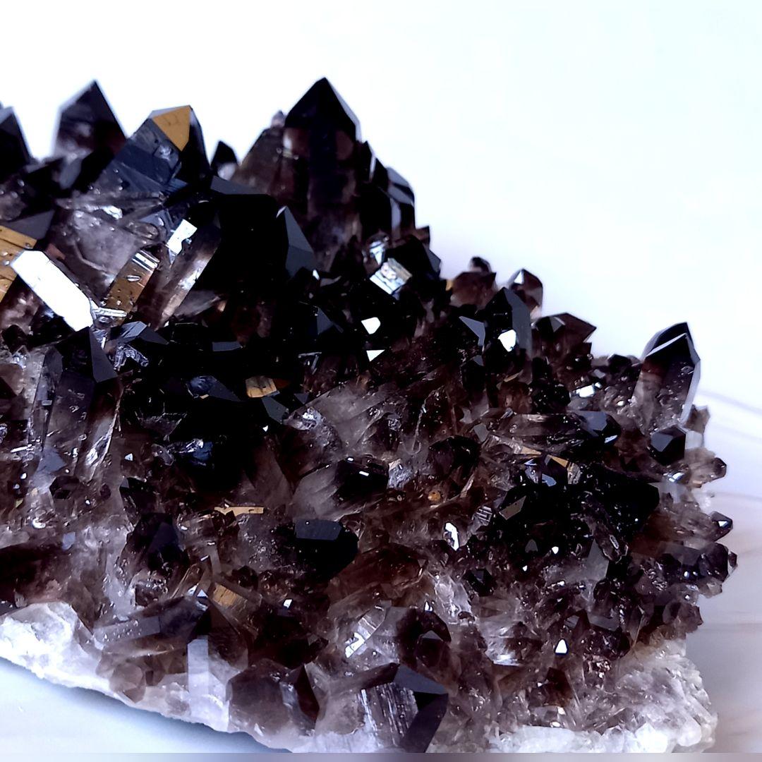 美麗☆高品質☆スモーキークォーツ☆クラスター☆黒水晶☆パワーストーン【189 】