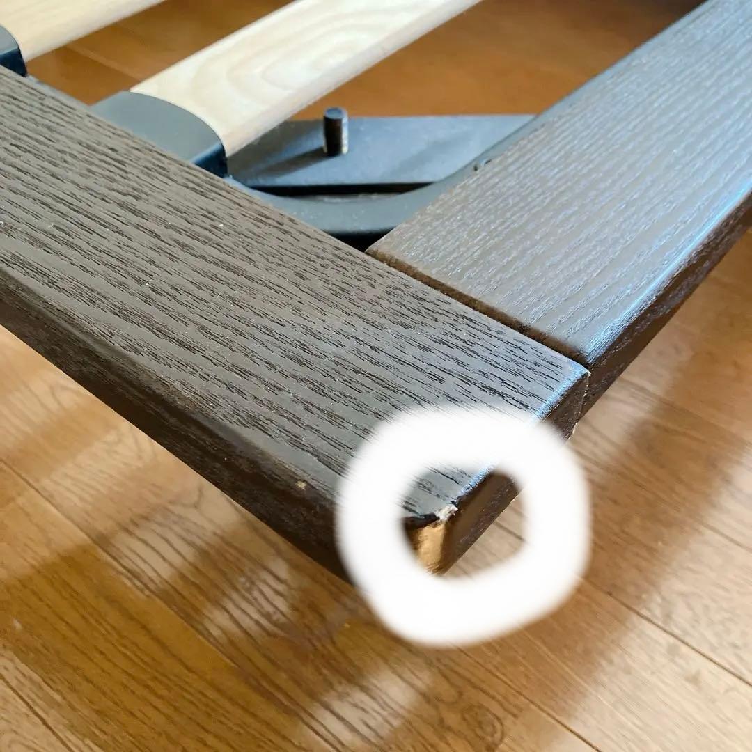 無印良品　ベッドフレーム　ウォールナット？　シングル　MUJI 脚付き　ブラウン
