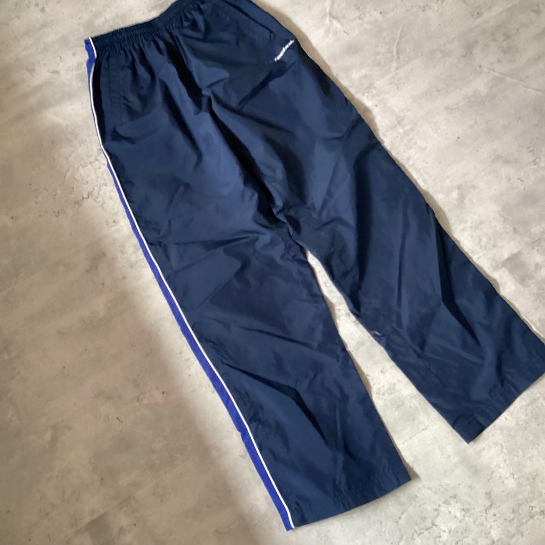 Reebok リーボック　ナイロンパンツ　ジャージパンツ　ネイビー