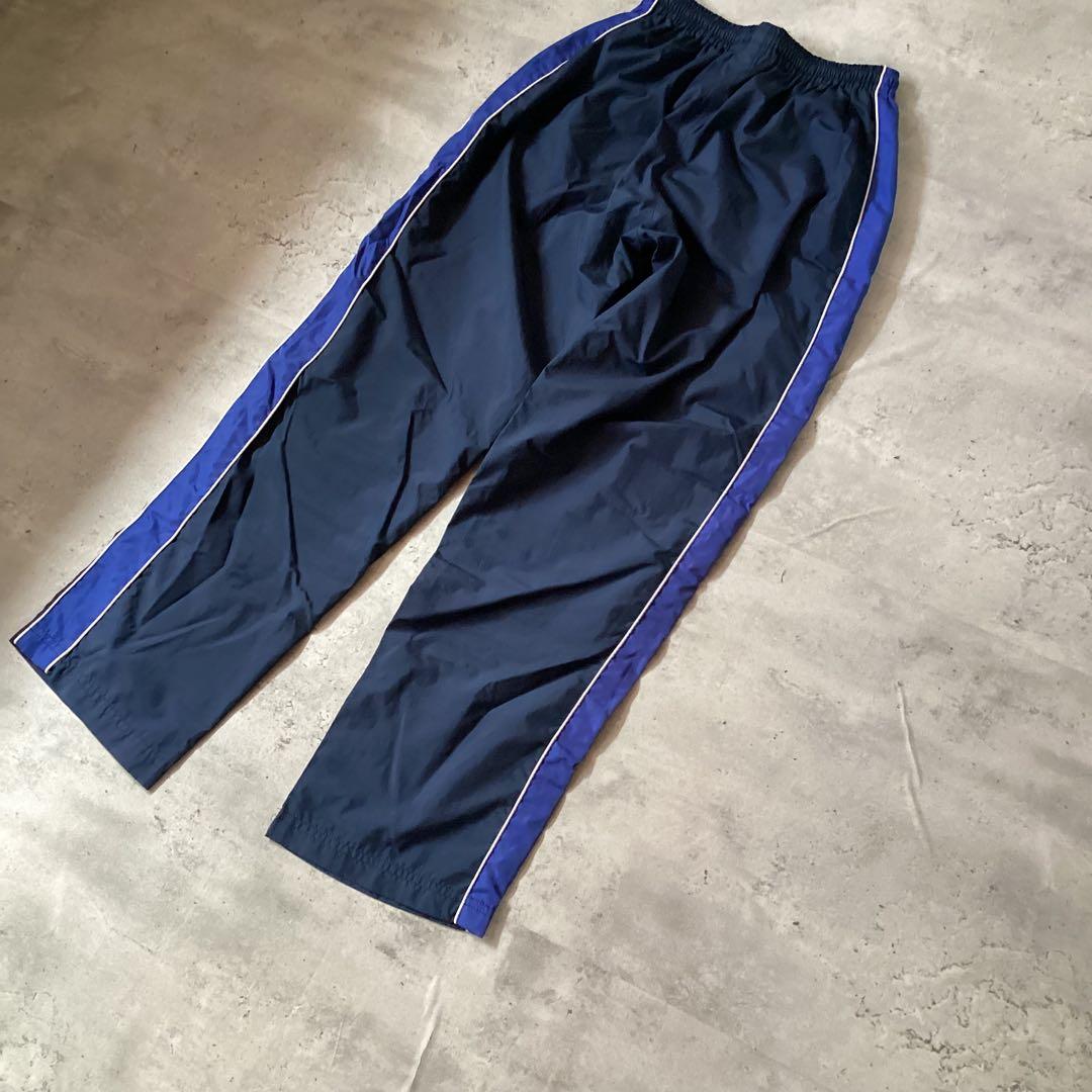Reebok リーボック　ナイロンパンツ　ジャージパンツ　ネイビー