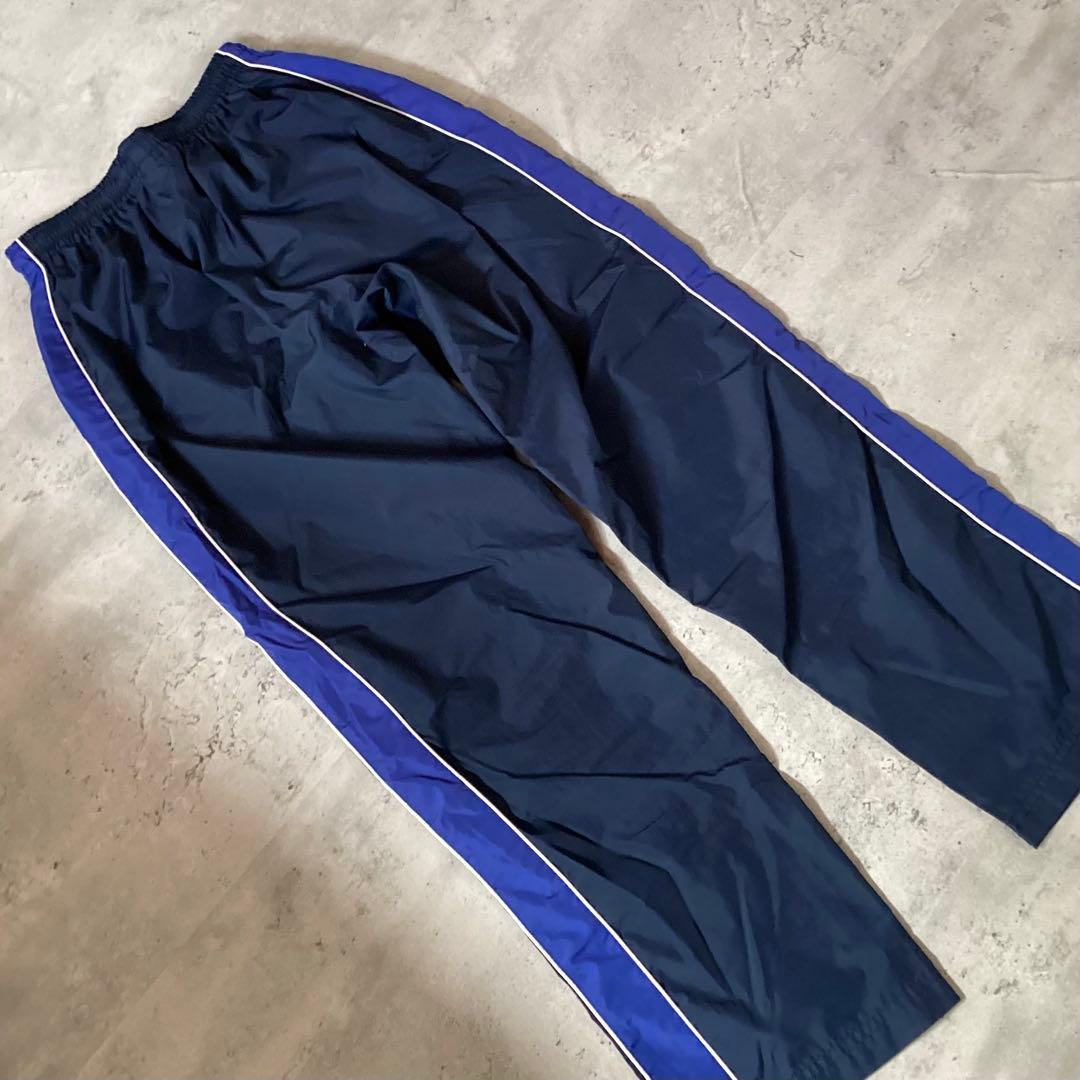 Reebok リーボック　ナイロンパンツ　ジャージパンツ　ネイビー