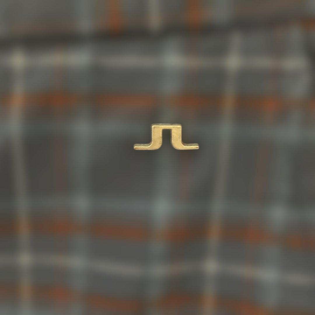 美品 J.LINDEBERG ネイビーチェック柄 スリムフィット ゴルフパンツ