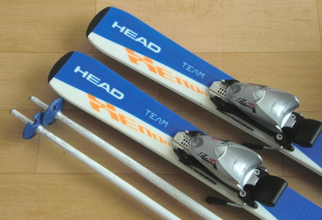■■送料無料■HEAD■子供用スキーフルセット■板117靴22.5■WAX済■■