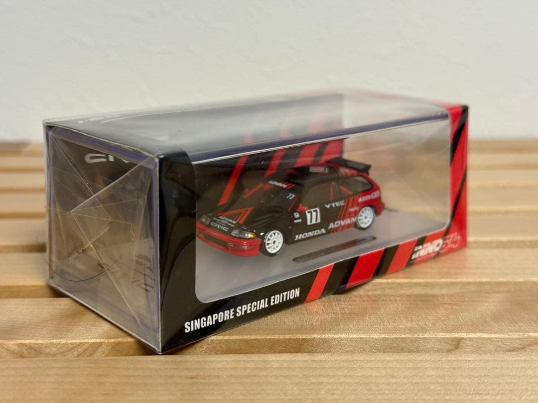 ミニカー Inno64 1/64 Honda civic EF9 ADVAN