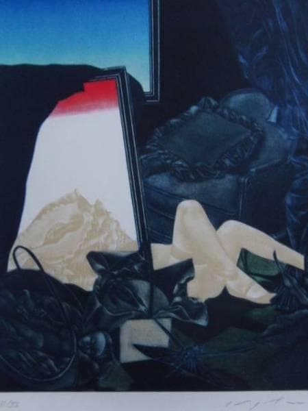 池田満寿夫、【七つの大罪「邪淫の罪」】、希少画集画