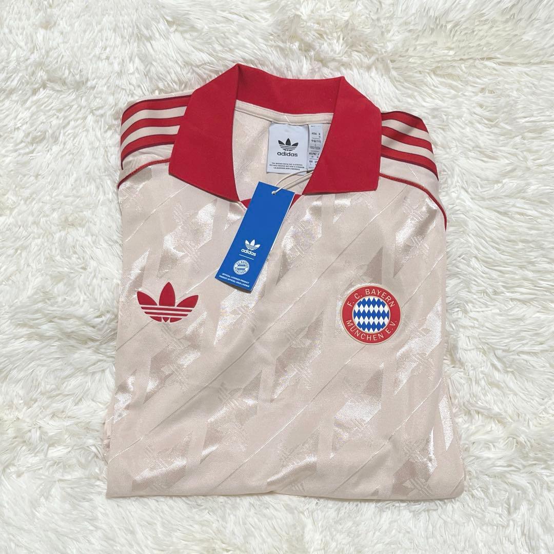 正規品★新品L adidas FCバイエルン ロングスリーブ ジャージ トップス
