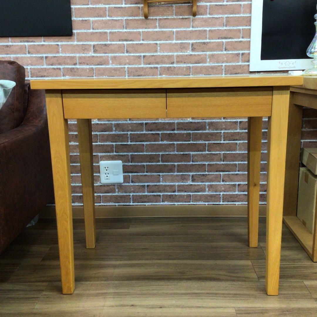 MUJI 無印良品 デスク タモ材 幅80 ナチュラル USED 展示品 引取可