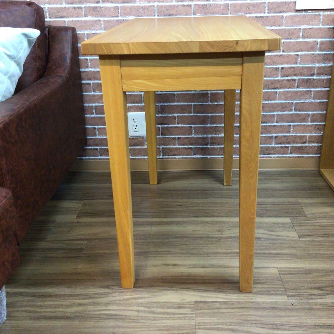 MUJI 無印良品 デスク タモ材 幅80 ナチュラル USED 展示品 引取可
