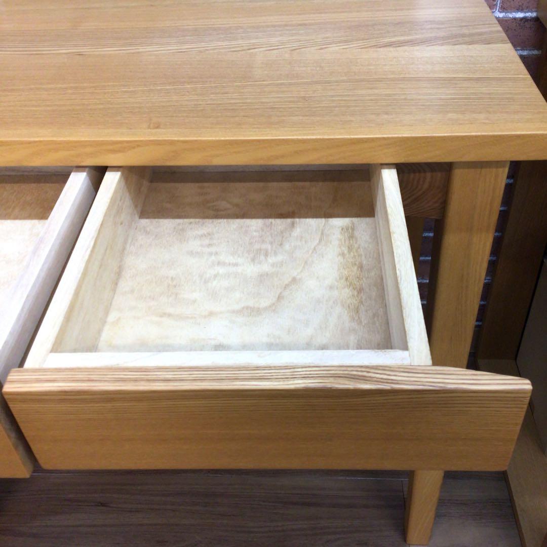 MUJI 無印良品 デスク タモ材 幅80 ナチュラル USED 展示品 引取可