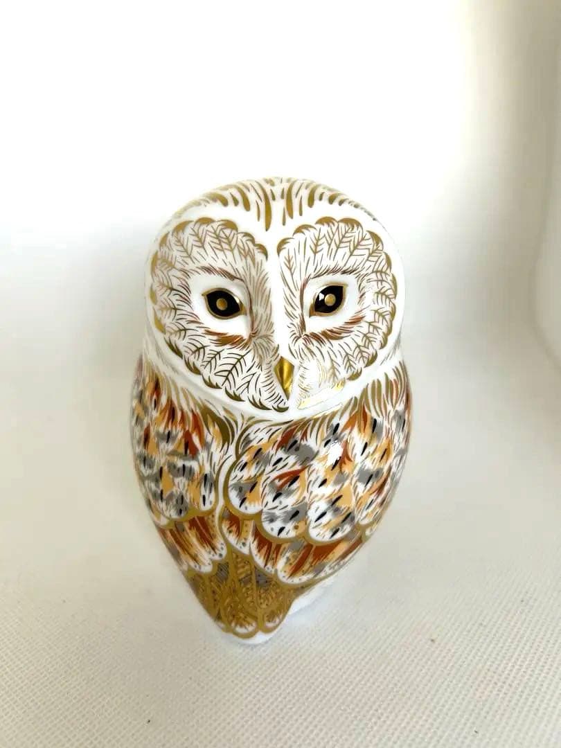 ロイヤルクラウンダービー　フクロウ(冬毛)WinterOwl
