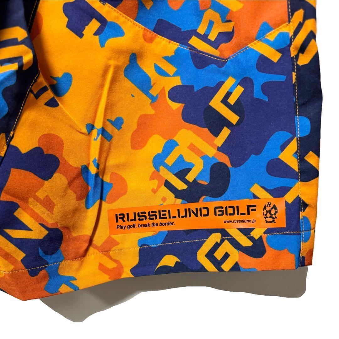 ラッセルノ ゴルフ リフレクター ロゴ モックネック セットアップ カモ 2XL