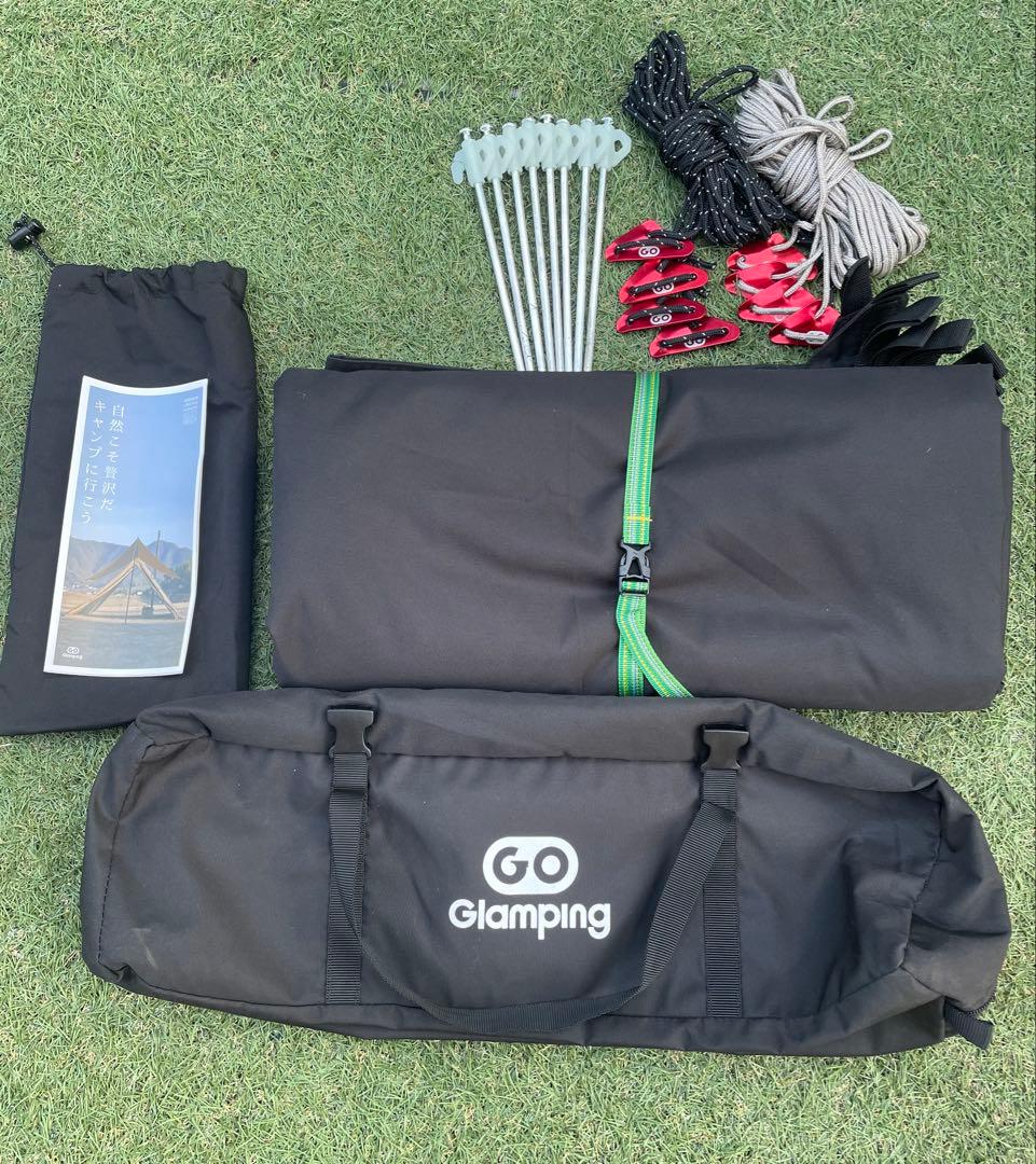 GO Glamping HENGEN+スクエアTCタープ350 ブラック　極美品