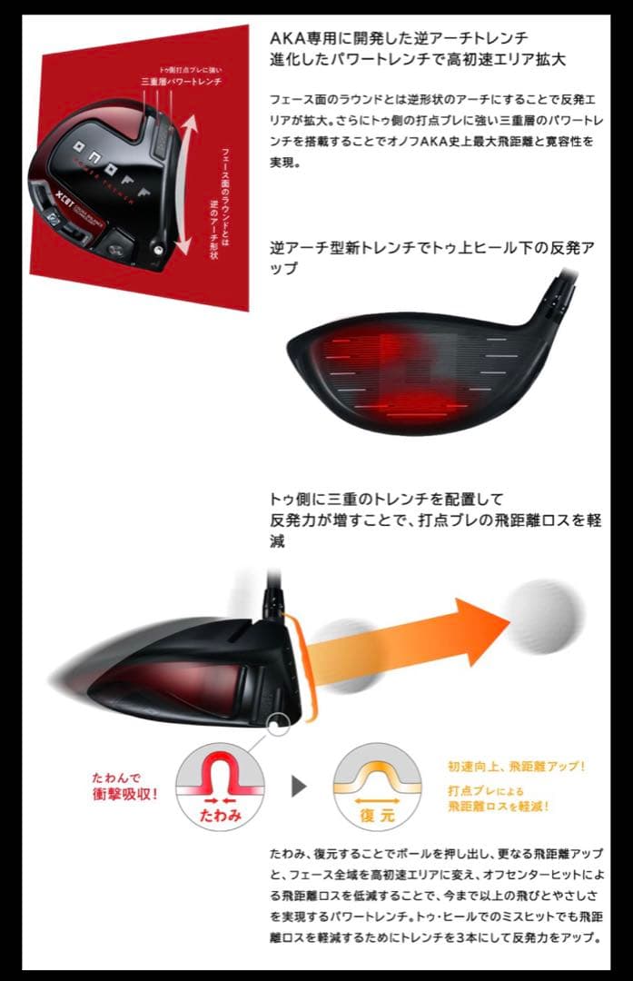 美品レア TATAKI30 ONOFF ドライバー 2024 AKA 10.5度