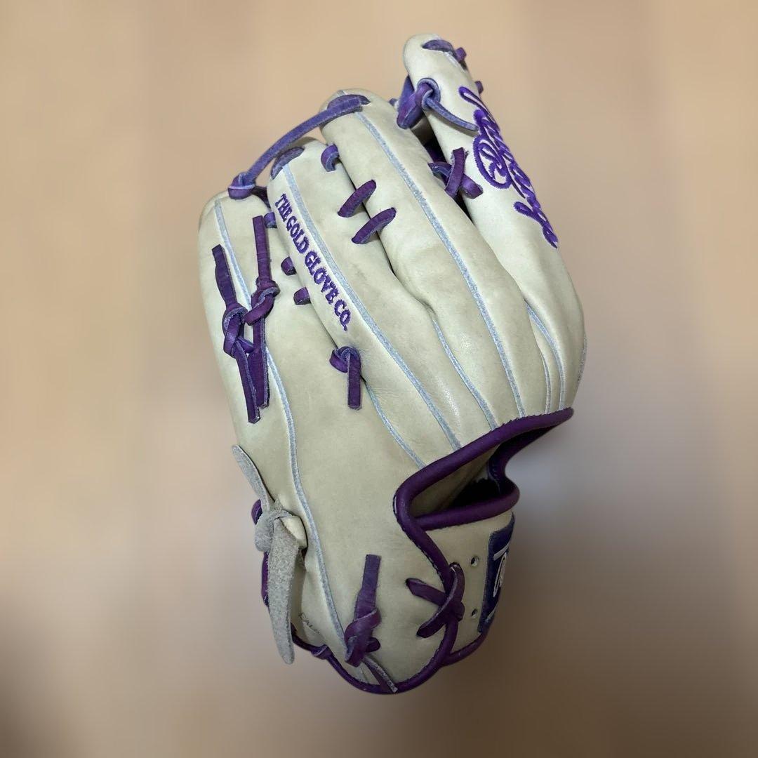 Rawlings Pro Excel 軟式グローブ キャメル/パープル