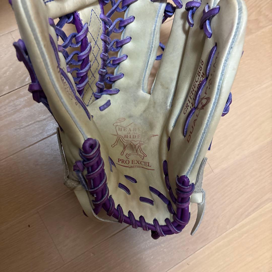 Rawlings Pro Excel 軟式グローブ キャメル/パープル