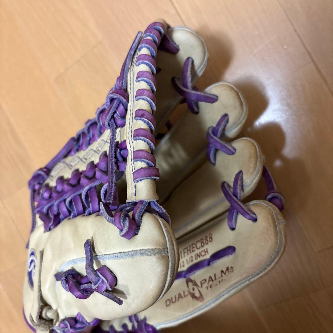 Rawlings Pro Excel 軟式グローブ キャメル/パープル