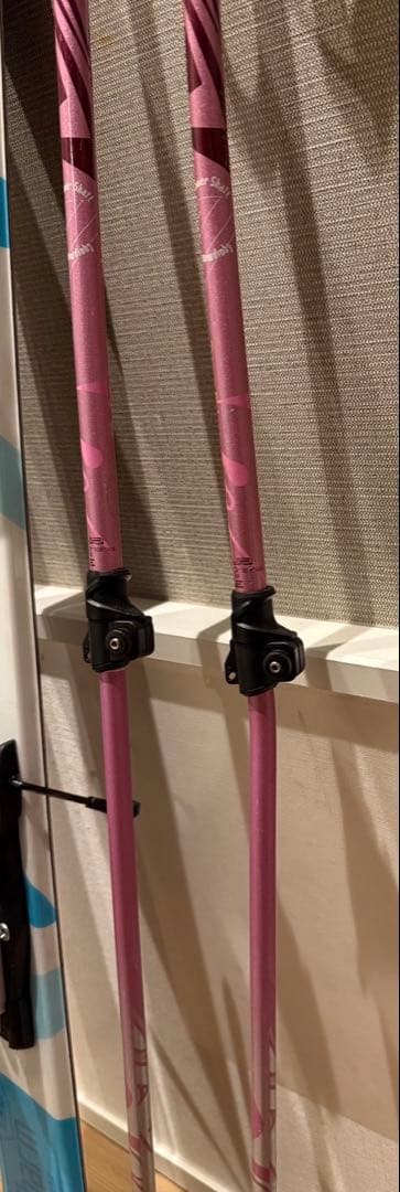 スキー板130cm、ブーツ22cm、ストックセット　ジュニア