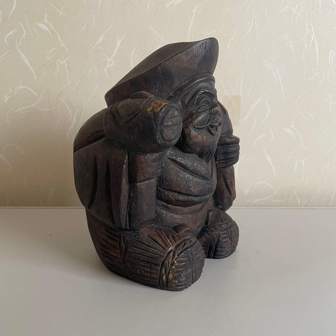 大黒天 大黒様 時代 当時物 縁起物 商売繁盛 骨董 木彫り 仏教美術 七福神