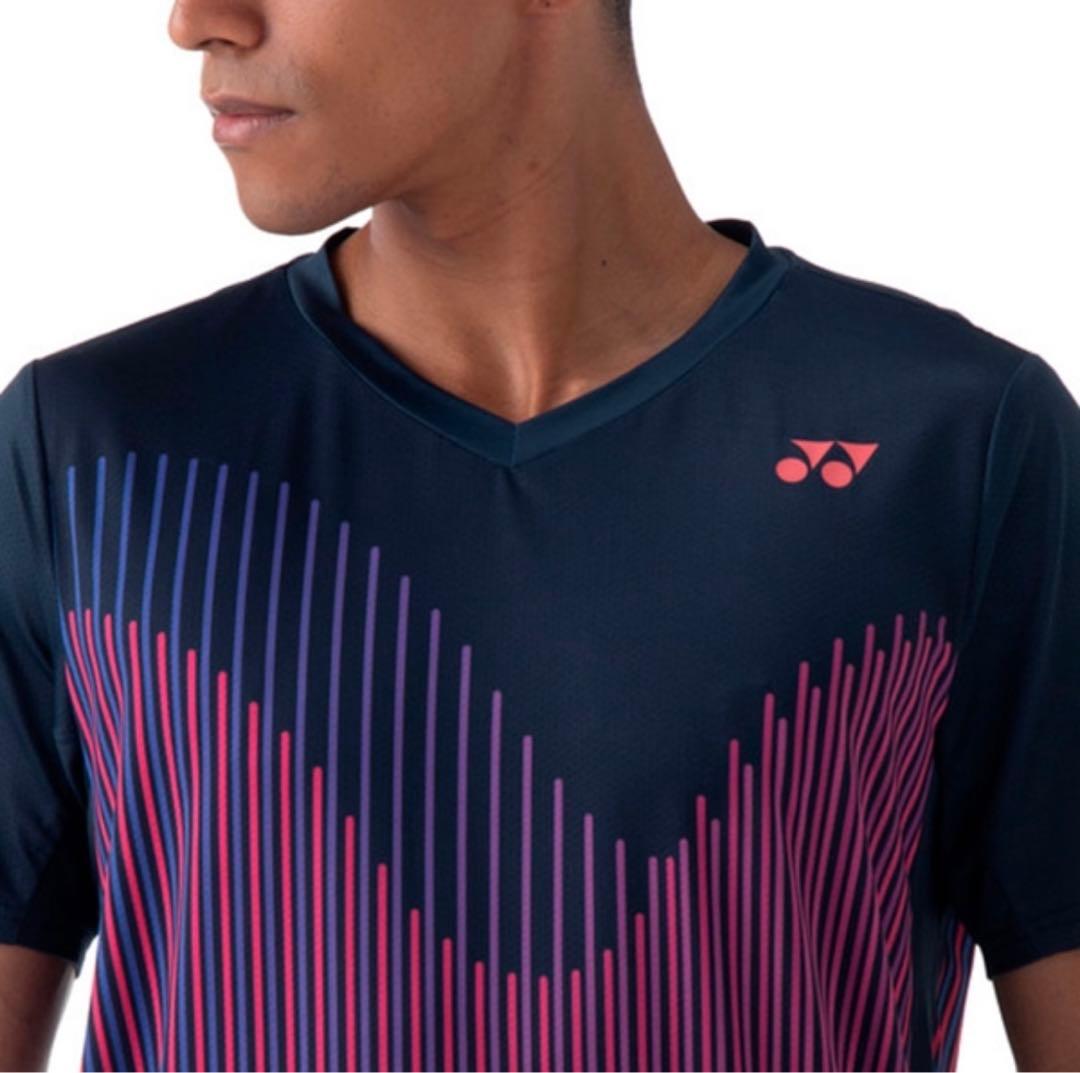 YONEX インディゴマリン Vネック Tシャツ Lサイズ