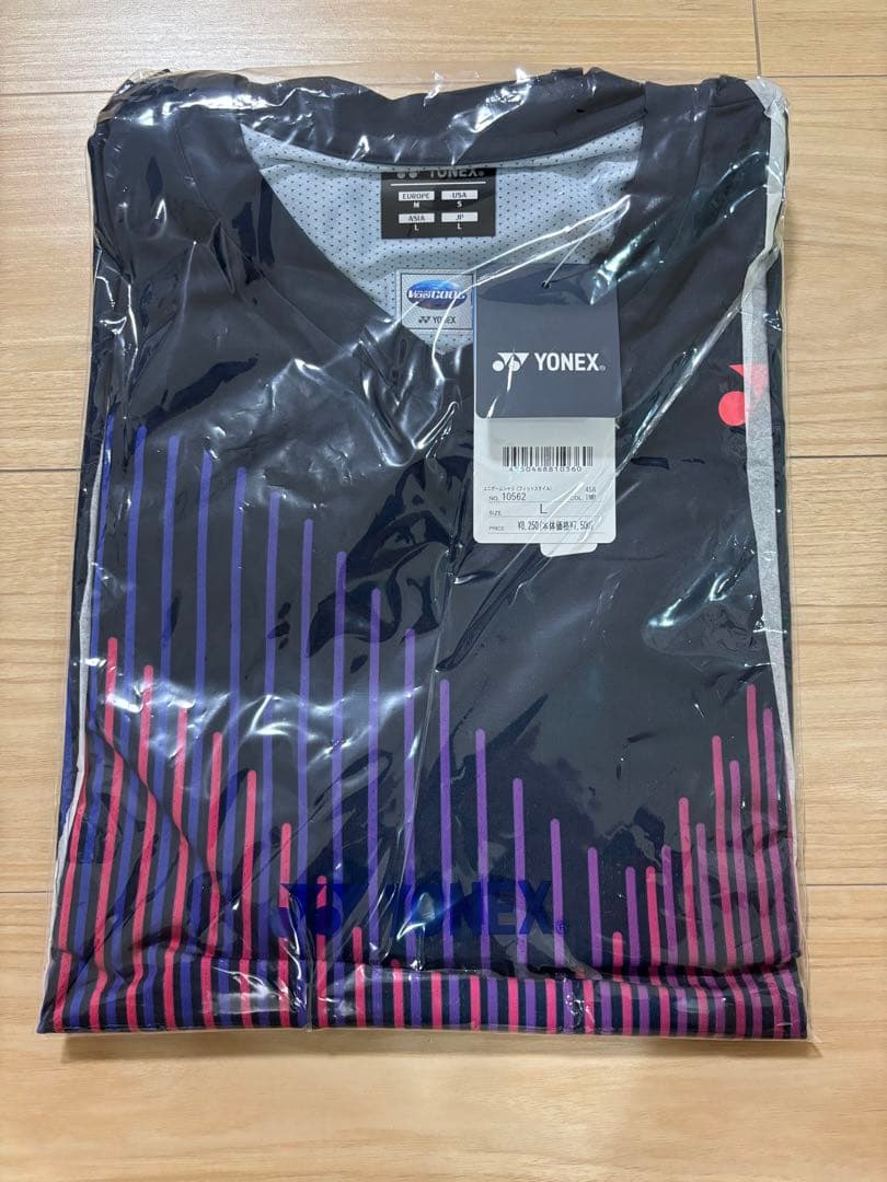 YONEX インディゴマリン Vネック Tシャツ Lサイズ
