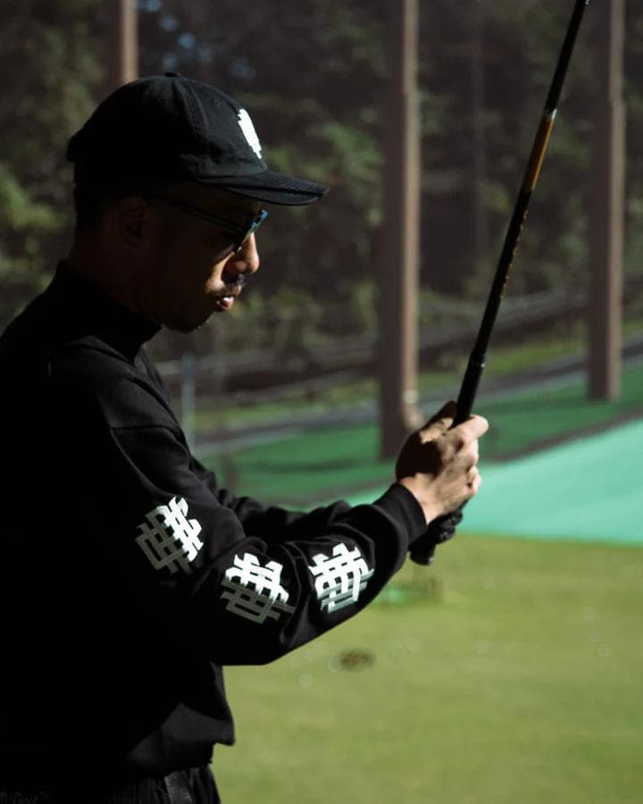 キャプテンヘルムゴルフCph/Golf オーバーラップロゴ　モックネックTシャツ