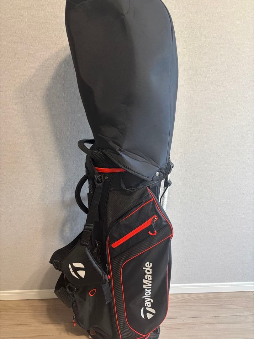 【定価24,000円】TaylorMade プロスタンドバッグ 黒/赤