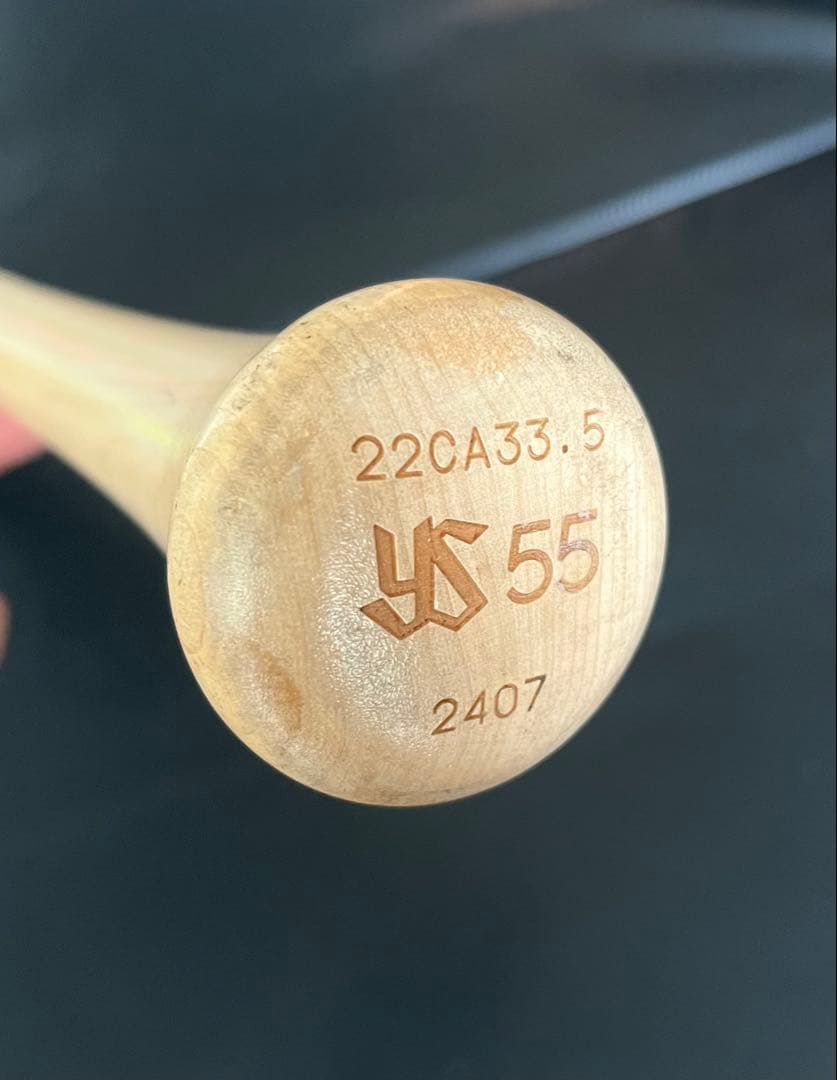 ヤクルトスワローズ　村上宗隆　バット NPBマーク 支給品　実使用　三冠王　山田