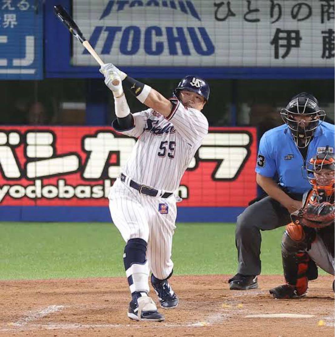 ヤクルトスワローズ　村上宗隆　バット NPBマーク 支給品　実使用　三冠王　山田
