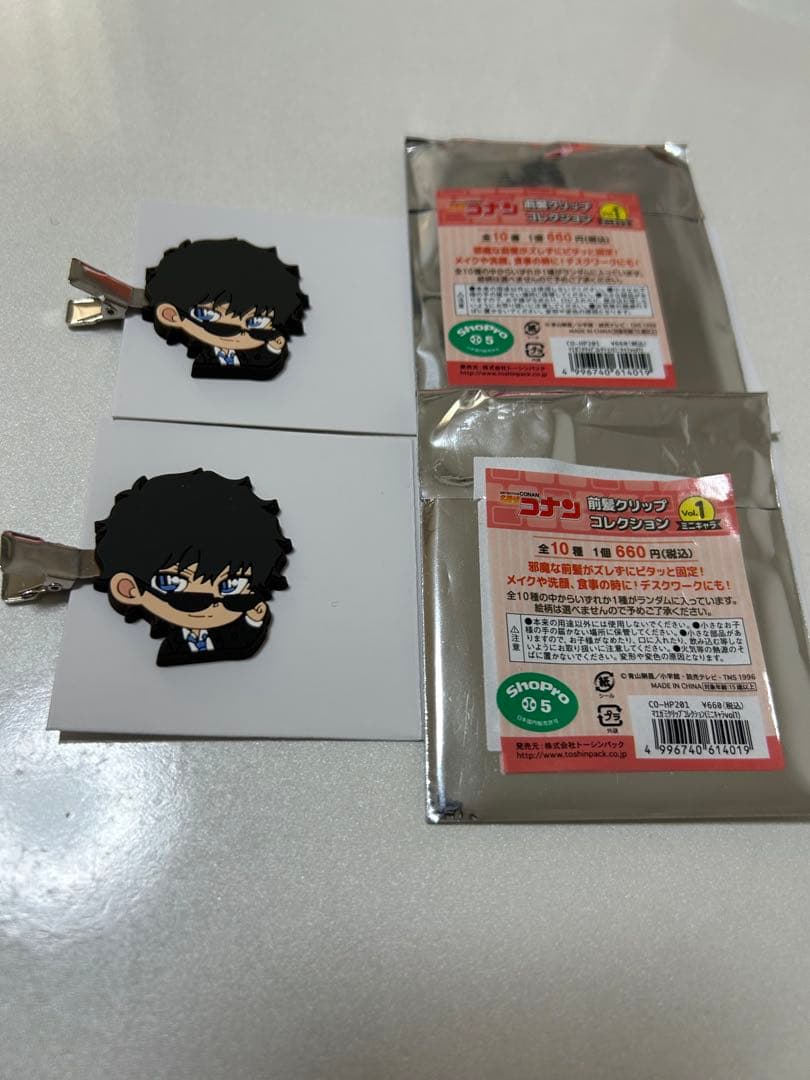 名探偵コナン　松田陣平　前髪クリップ　コレクション　ミニキャラ　vol.1