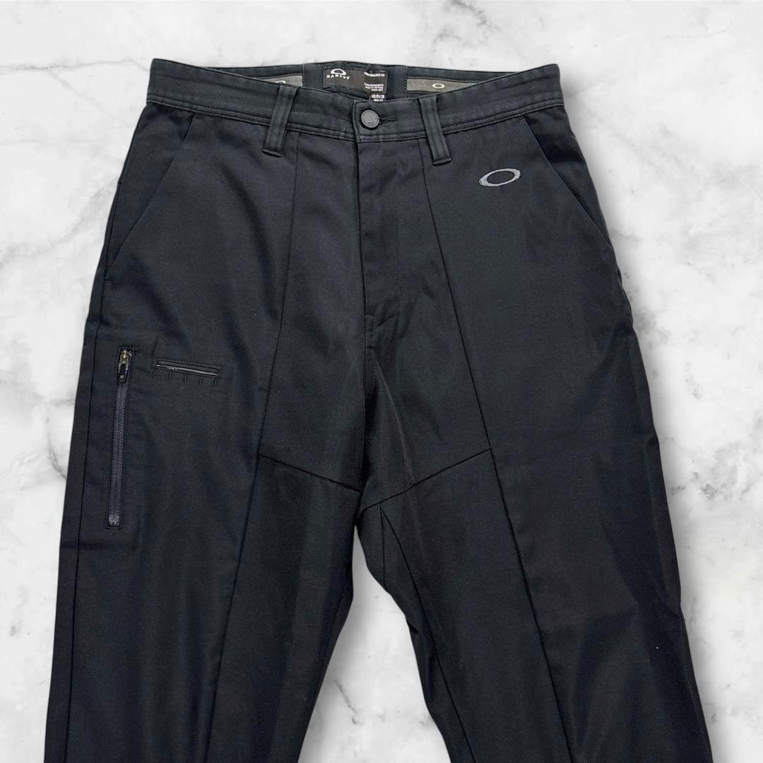 オークリー　ロングパンツ　JPN30 S程度 ブラック　スカル　春夏　スソ絞り