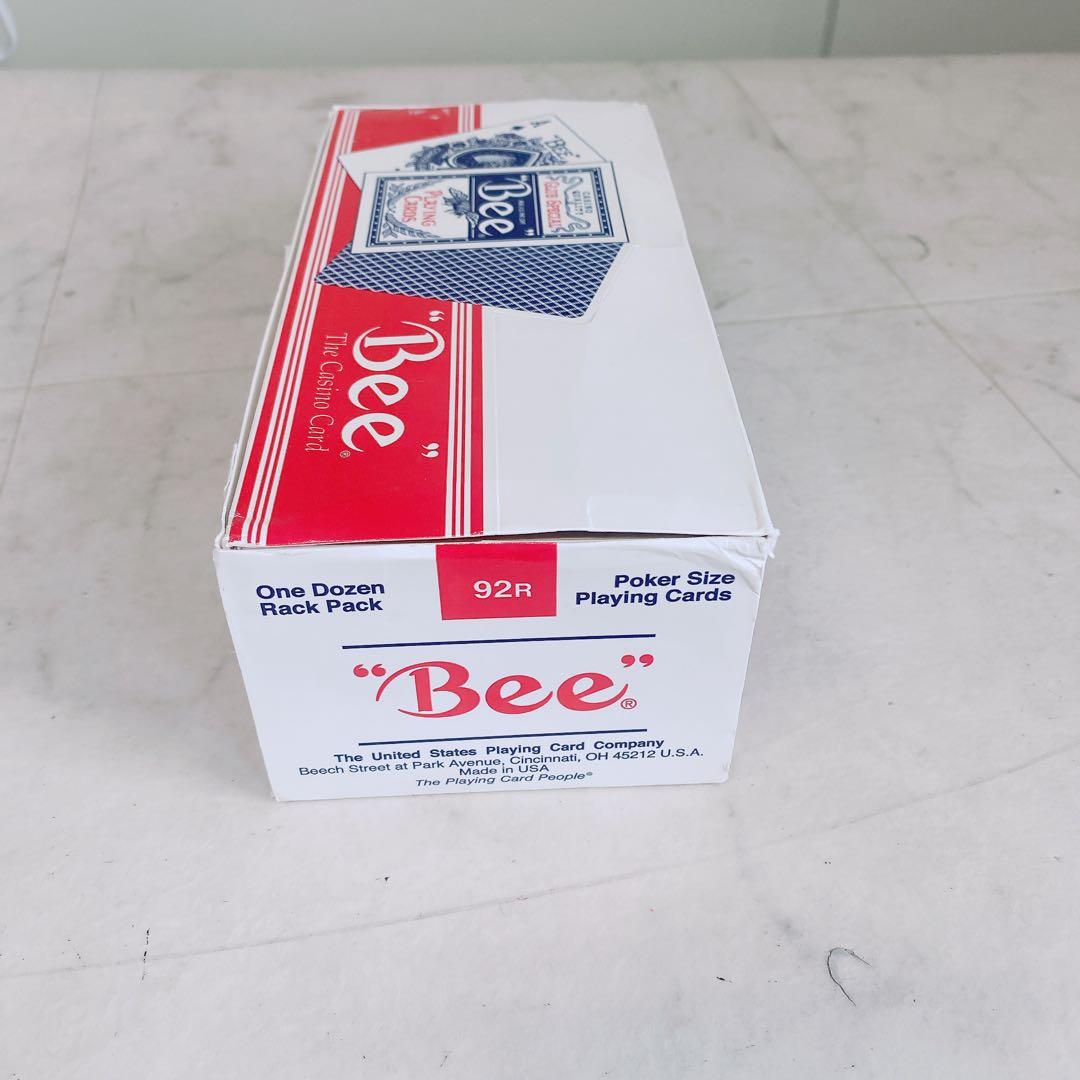 Bee 青 トランプ カード カジノ 1ダース 未開封 No.92 ④3171