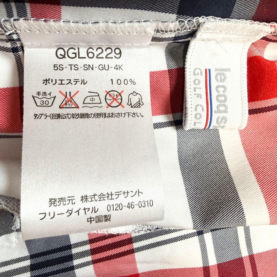 【極美品】 ルコックゴルフ マドラスチェック ウインドブレーカー LL