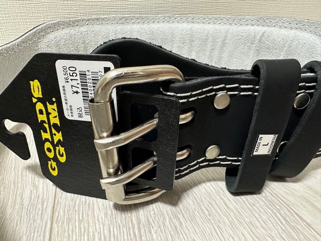 GOLD'S GYM トレーニングパワーベルト Lサイズ